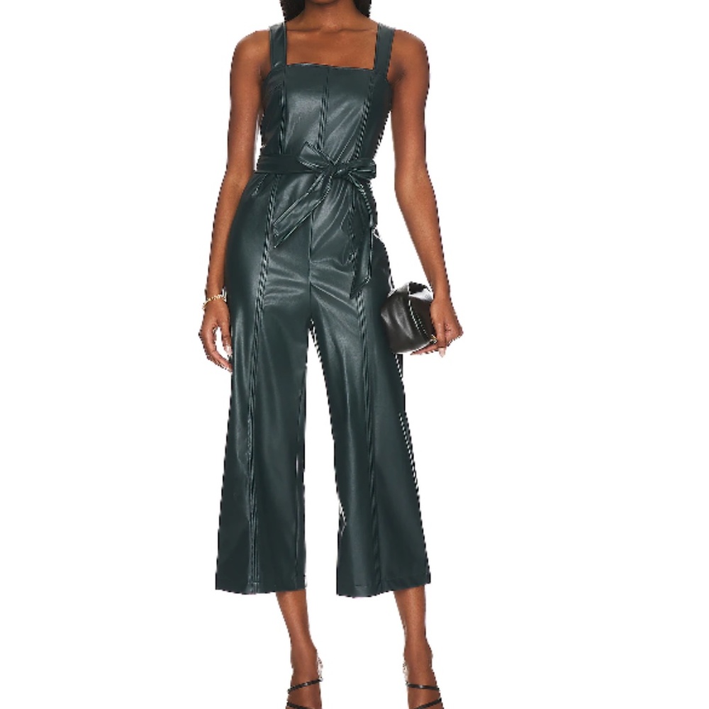 BCBGeneration Faux Leather Jumpsuit (Small) NWT